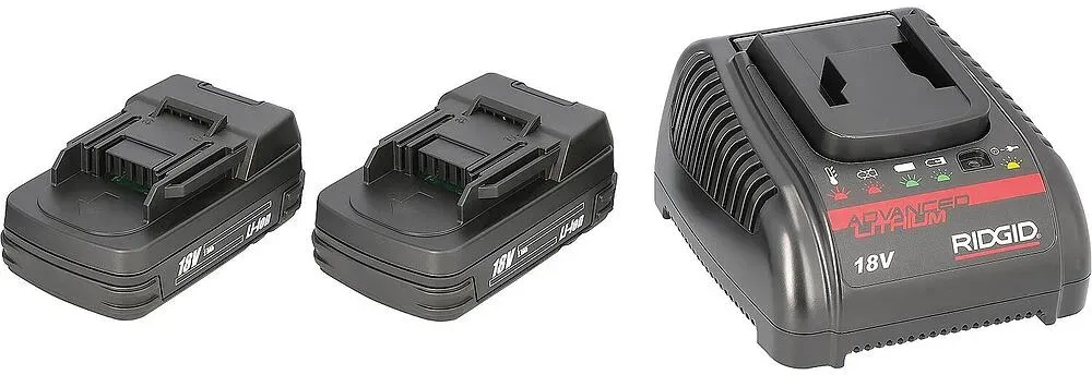 Dual Power Pack Schnellladegerät + 2x Akku 18V/2,0 Ah