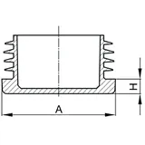 Idroweb Lamellenstopfen 40 x 60 mm