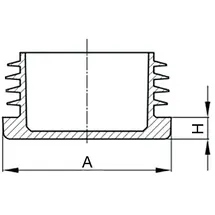 Idroweb Lamellenstopfen 40 x 60 mm