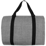 jilda-tex Picknickdecke Campingdecke XXL Matte 200x200 cm Strandmatte wasserdicht sandfest (Chillout-Anthrazit)