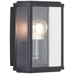 BRILLIANT GAIA Wandleuchte 25 cm Metall / Glas Schwarz, 44480/06