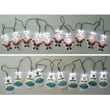 Buri WH Solar LED Lichterkette diverse Design Schneemann