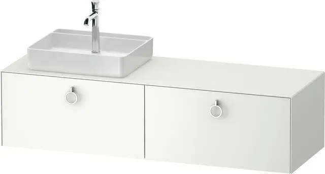 Duravit White Tulip Konsolenwaschtischunterbau wandhängend Weiß Seidenmatt 1600x550x408 mm - WT4890L WT4890L36360000