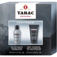 Tabac® Original Craftsman I Geschenkset I Eau de Toilette 50ml Natural Spray und Duschgel 75ml