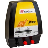 horizont Weidezaungerät ranger AN360 Weidezaungerät 230V, 3,6 Joule, 12500 Volt, Weidezaungerät, für Netzstrom, Batterie, Akku, Dualgerät für gehobene Ansprüche, trockene Bedingungen