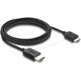 DeLock HDMI-Kabel 8K 60 Hz 2 m Schwarz