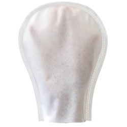 Sauvage Accessoires Schuhputztuch, aus weißem Fleece, 1 Karton = 500 Stück