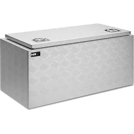 MSW Alubox Werkzeugkasten 119 L silber 91 x 44,5 x 43 cm