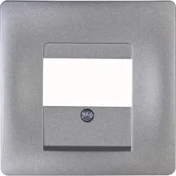 Kopp 374143185 VENEDIG - TDO-Abdeckung, 1-3 Anschlüsse, Österreich, Farbe: platin