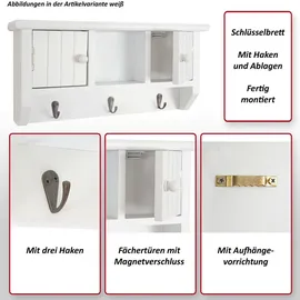 MCW Schlüsselbrett A48 40 x 19 x 8 cm Beige