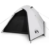 vidaXL Kuppelzelt 4 Personen Weiß/Dunkel