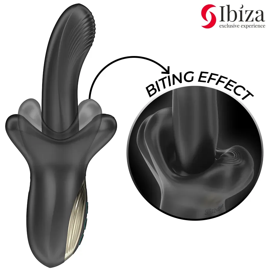 IBIZA  KRAFTVOLL VIBRATOR MIT STOSS- UND BEISSEFFEKT