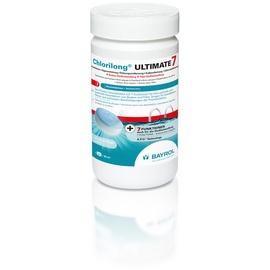 Bayrol Chlorilong ULTIMATE 7 - Pool Desinfektion - 7 in 1 Chlortabletten 300g, langsam löslich - 1,2 kg Zwei-Phase Chlor