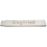 Heka Zollstock Siegfried 2 m, weiß