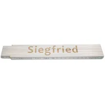 Heka Zollstock Siegfried 2 m, weiß