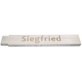 Heka Zollstock Siegfried 2 m, weiß