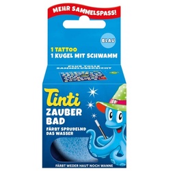 Tinti Zauberbad blau mit Tattoo