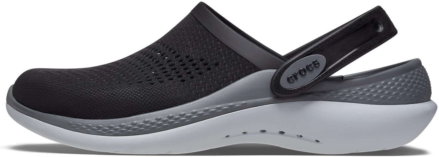 Crocs Unisex Literide 360 Clog slides, Black Slate Grey, 36/37 EU - 36/37 EU