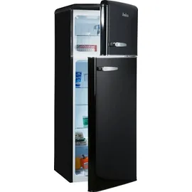 Amica KGC 15634 S Retro-Kühl-Gefrierkombination (206 l, 1440 mm hoch, Schwarz)