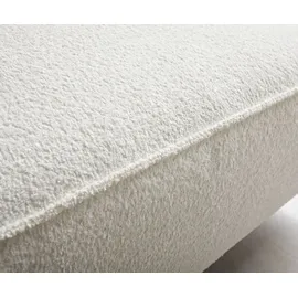 DeLife Ecksofa Sirpio XL 270x170 cm Bouclé Creme-Weiß Recamiere variabel - Weiß/Creme