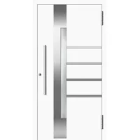 Aluminium Haustür RC2 "ALEXANDRA" 78 mm Weiß RAL 9016 beidseitig außen öffnend DIN rechts