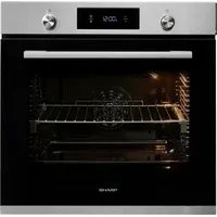 Sharp Einbaubackofen K-70P19INH-EU, mit Vollauszug, SoftClosing silberfarben