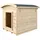 TIMBELA Hundehütte M405-1 87 x 102 x 85 cm Holz Natur