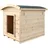 TIMBELA Hundehütte M405-1 87 x 102 x 85 cm Holz Natur