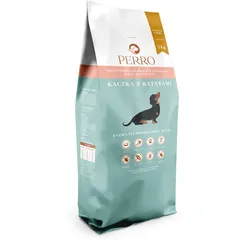 PERRO Ente mit Süßkartoffel 3kg getreidefreies Futter für kleine Rassen