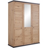 hom'in Hom`in Drehtürenschrank, Dunkelgrau, Eiche Artisan, - 154x209x60 cm,