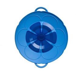 Kochblume Überkochschutz S (für Töpfe von Ø 14 bis 18 cm), Multifunktional blau Ø 22 cmcooklife
