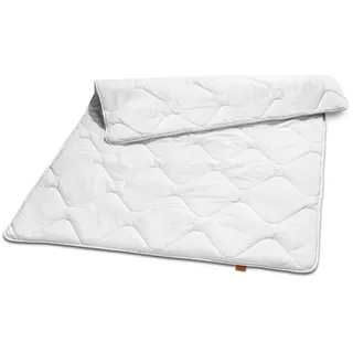 sleepling Ultra warme Winter Bettdecke, extra Dicke & schwere Winterbettdecke, Made in EU, Ökotex 100, Waschbar 60 Grad, 100% feine Mikrofaser, 155 x 220 cm, weiß
