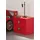 Vipack Kindernachttisch Monza 47 x 40 x 47 cm MDF glänzend rot lackiert