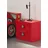 Vipack Kindernachttisch Monza 47 x 40 x 47 cm MDF glänzend rot lackiert