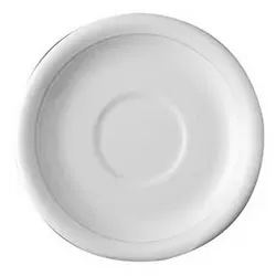 12x Kombi-Untertasse, Durchmesser: 15 cm, Form Thomas TREND, Porzellan, uni weiss