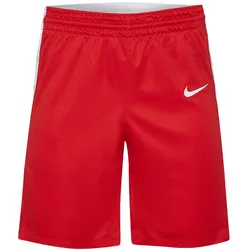 NIKE Team Kinder Basketball-Hose atmungsaktive Sport-Shorts für Mädchen und Jungen kurze Sport-Hose leichte Trainings-Shorts Fitness-Hose NT0202-657 Rot/Weiß - S