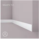 NOEL & MARQUET Zierleiste Nmc Fl9 Wallstyl Weiß 2 St. 200 x 0,8 x 10 cm