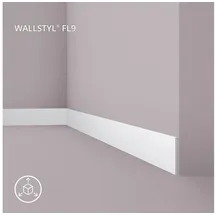 NOEL & MARQUET Zierleiste Nmc Fl9 Wallstyl Weiß 2 St. 200 x 0,8 x 10 cm