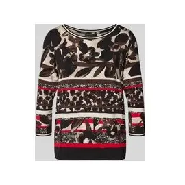 Betty Barclay T-Shirt im Allover-Look mit 3/4-Arm, Black, 38