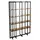 Casa Padrino Regalschrank 140 x 200 x 35 cm Braun/Schwarz