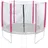 Jawinio Sicherheitsnetz Ersatznetz Trampolin-Netz Pink 244 cm