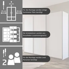 OTTO home Schwebetürenschrank AGORDO 360 x 210 x 62 cm Weiß