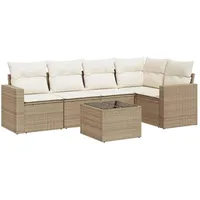 vidaXL Garten-Lounge-Set 5-tlg. beige