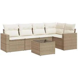 vidaXL Garten-Lounge-Set 5-tlg. beige