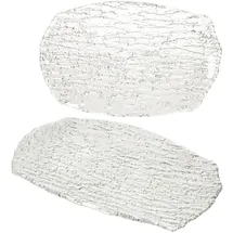 VAN WELL 2er Set St. Tropez Servierplatte Glas rechteckig 34,0 x 23,0 cm - 5410040