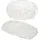 VAN WELL 2er Set St. Tropez Servierplatte Glas rechteckig 34,0 x 23,0 cm - 5410040