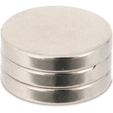 Blanko Magnet (Ø x H) 18mm x 3mm rund Edelstahl 3 St. 205018