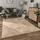 Paco Home Teppich Wohnzimmer Schlafzimmer Kurzflor Modernes Skandinavisches Muster Rauten Motiv Flauschig 3D Grau Anthrazit, Grösse:80x150 cm, Farbe:Beige 2