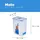 Lock & Lock Vorratsdose rechteckig transparent 15,1 x 10,8 x 18,5 cm 1,8 l