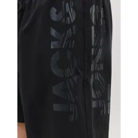 Jack & Jones PlusSize Badeshorts JPSTMAUI WAVE LOGO Schwarz 4XL